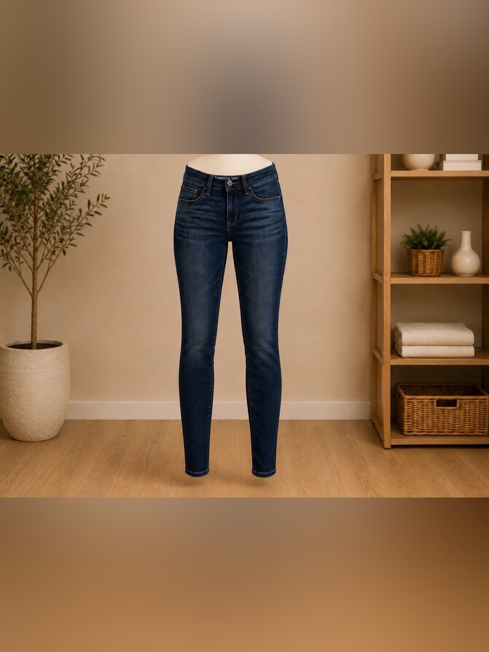 American Eagle Outfitters Dark Indigo Skinny Jeans